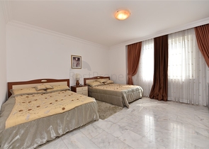 اطلالة بحر ساحرة - شقة غرفتين وصالة مفروشة - مجمع اول صف على البحر - مهموتلار / الانيا 