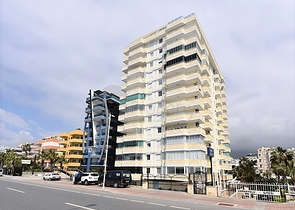 اطلالة بحر ساحرة - شقة غرفتين وصالة مفروشة - مجمع اول صف على البحر - مهموتلار / الانيا 