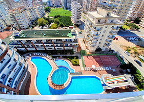 للمهتمين بالاستثمار - ضمن مجمع 5 نجوم - استديو  مفروش - مهموتلار / الانيا