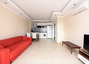 بسعر منافس جدا ! شقة غرفة وصالة مفروشة قريبة من البحر - مهموتلار / الانيا 