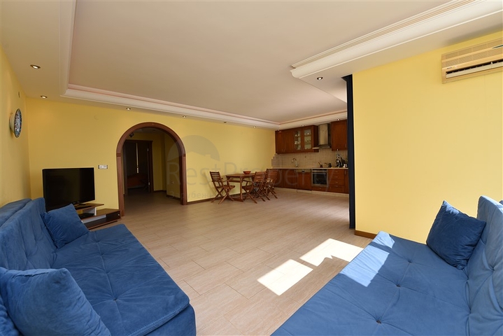 اطلالة بحر - شقة مفروشة من تصميم غرفتين وصالة - ضمن مجمع سكني - مهموتلار / الانيا 