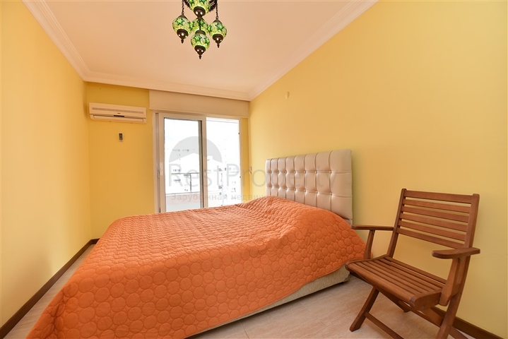 اطلالة بحر - شقة مفروشة من تصميم غرفتين وصالة - ضمن مجمع سكني - مهموتلار / الانيا 