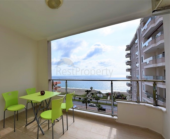 اطلالة بحر - شقة مفروشة من تصميم غرفتين وصالة - ضمن مجمع سكني - مهموتلار / الانيا 