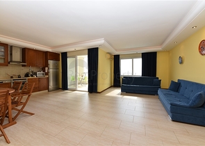 اطلالة بحر - شقة مفروشة من تصميم غرفتين وصالة - ضمن مجمع سكني - مهموتلار / الانيا 