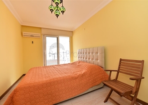 اطلالة بحر - شقة مفروشة من تصميم غرفتين وصالة - ضمن مجمع سكني - مهموتلار / الانيا 