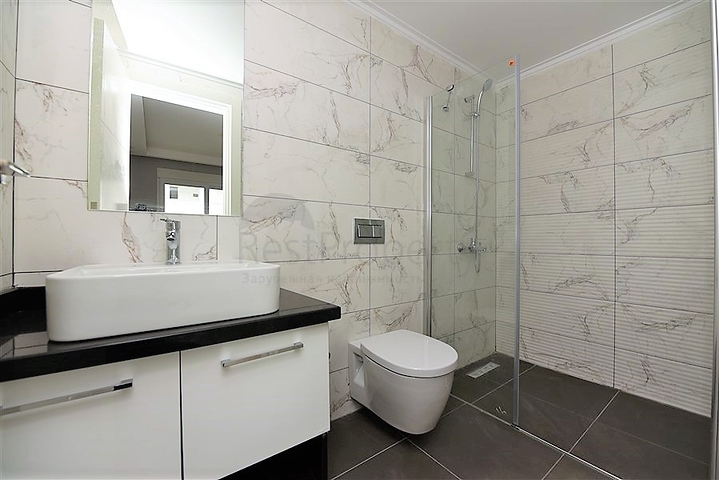 شقة 2 غرفة وصالة - مجمع سكني حديث - مهموتلار / الانيا 