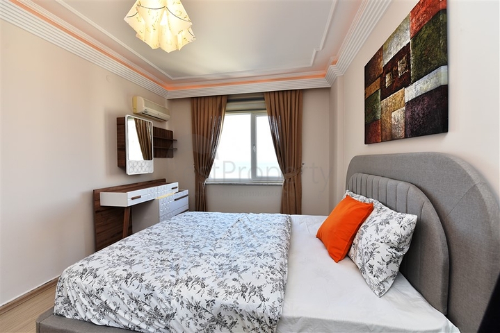 اطلالة بحر - مجمع فاخر اول صف على البحر - شقة مفروشة 2 غرفة وصالة - توسمور / الانيا 