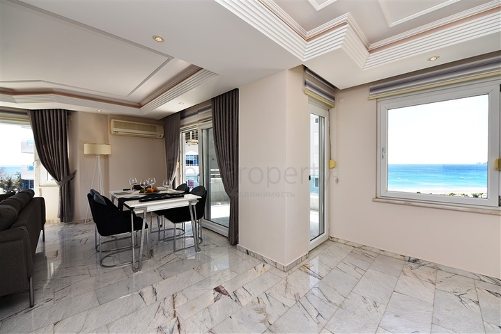 اطلالة بحر - مجمع فاخر اول صف على البحر - شقة مفروشة 2 غرفة وصالة - توسمور / الانيا 