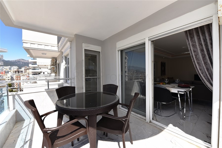 اطلالة بحر - مجمع فاخر اول صف على البحر - شقة مفروشة 2 غرفة وصالة - توسمور / الانيا 