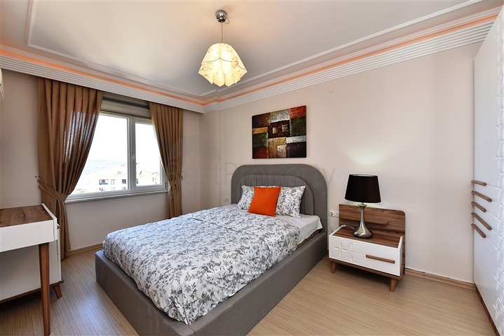 اطلالة بحر - مجمع فاخر اول صف على البحر - شقة مفروشة 2 غرفة وصالة - توسمور / الانيا 