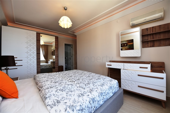 اطلالة بحر - مجمع فاخر اول صف على البحر - شقة مفروشة 2 غرفة وصالة - توسمور / الانيا 