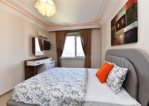 اطلالة بحر - مجمع فاخر اول صف على البحر - شقة مفروشة 2 غرفة وصالة - توسمور / الانيا 