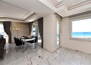 اطلالة بحر - مجمع فاخر اول صف على البحر - شقة مفروشة 2 غرفة وصالة - توسمور / الانيا 