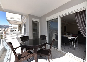 اطلالة بحر - مجمع فاخر اول صف على البحر - شقة مفروشة 2 غرفة وصالة - توسمور / الانيا 