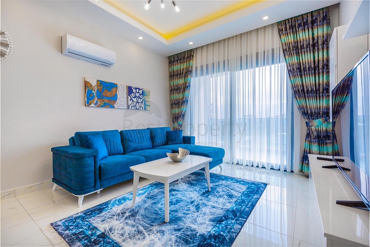 مجمع سكني فاخر - منطقة مركزية - شقة غرفة وصالة مفروشة -اوبا / الانيا