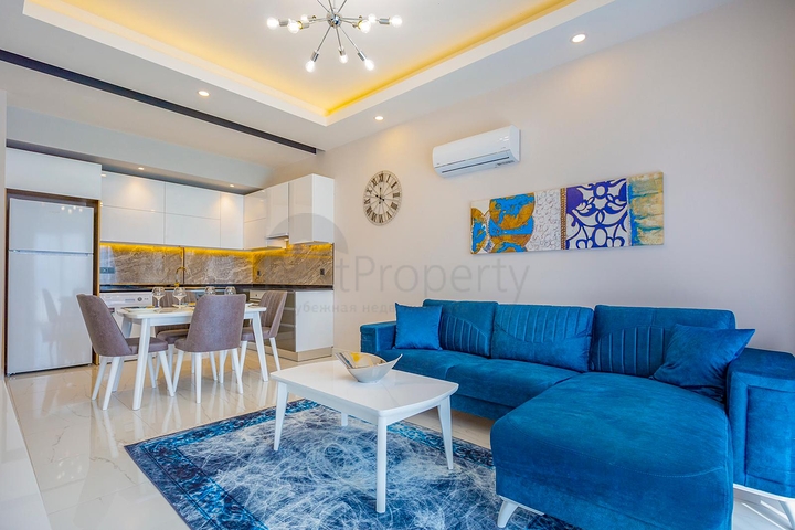 مجمع سكني فاخر - منطقة مركزية - شقة غرفة وصالة مفروشة -اوبا / الانيا