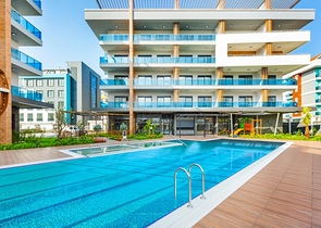 مجمع سكني فاخر - منطقة مركزية - شقة غرفة وصالة مفروشة -اوبا / الانيا