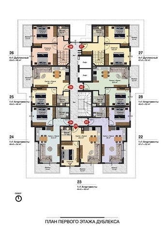 مركز الانيا - شقق ودوبلكس ضمن مجمع سكني حديث 