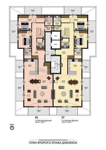 مركز الانيا - شقق ودوبلكس ضمن مجمع سكني حديث 