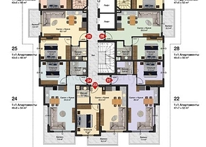 مركز الانيا - شقق ودوبلكس ضمن مجمع سكني حديث 