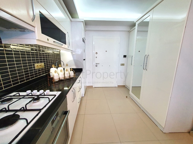 تصميم انيق - شقة مفروشة من تصميم غرفة وصالة - مجمع سكني حديث - مهموتلار / الانيا 