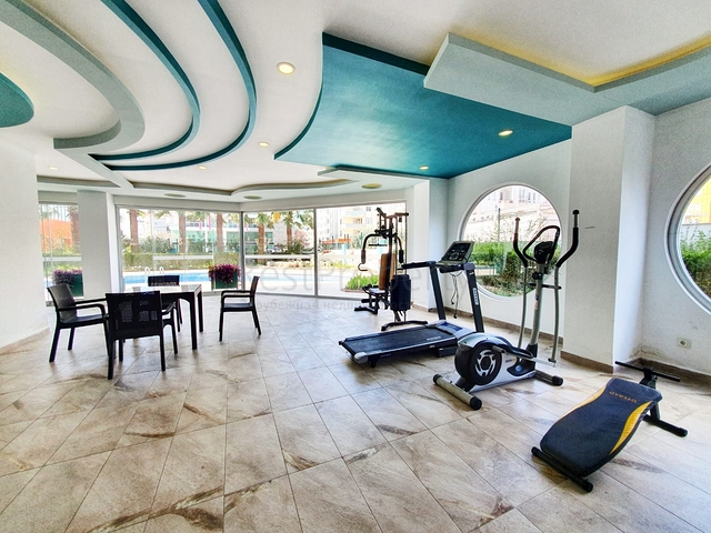 تصميم انيق - شقة مفروشة من تصميم غرفة وصالة - مجمع سكني حديث - مهموتلار / الانيا 