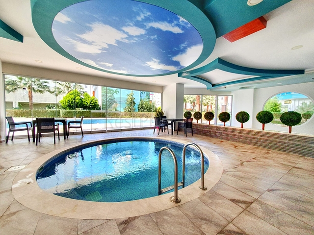 تصميم انيق - شقة مفروشة من تصميم غرفة وصالة - مجمع سكني حديث - مهموتلار / الانيا 