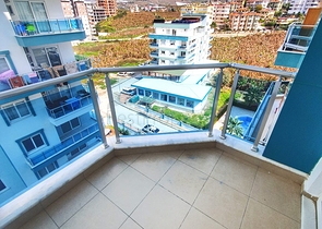 تصميم انيق - شقة مفروشة من تصميم غرفة وصالة - مجمع سكني حديث - مهموتلار / الانيا 