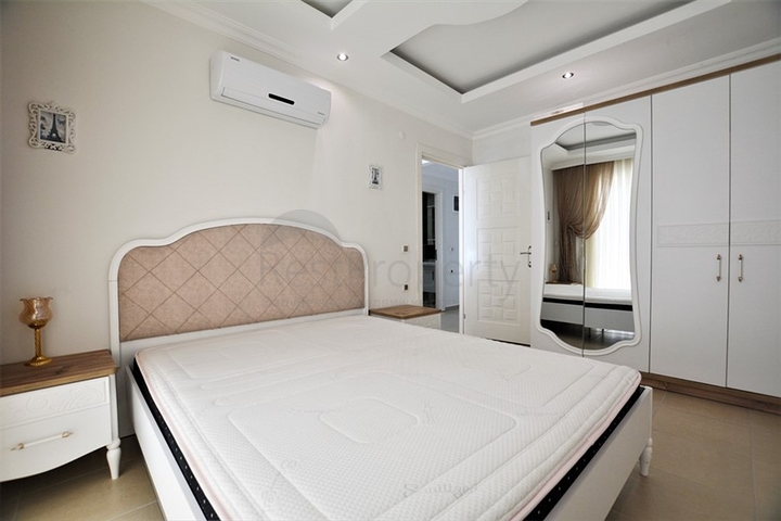 اطلالة بحر رائعة - طابق مرتفع - شقة مفروشة غرفة وصالة في مهموتلار / الانيا 