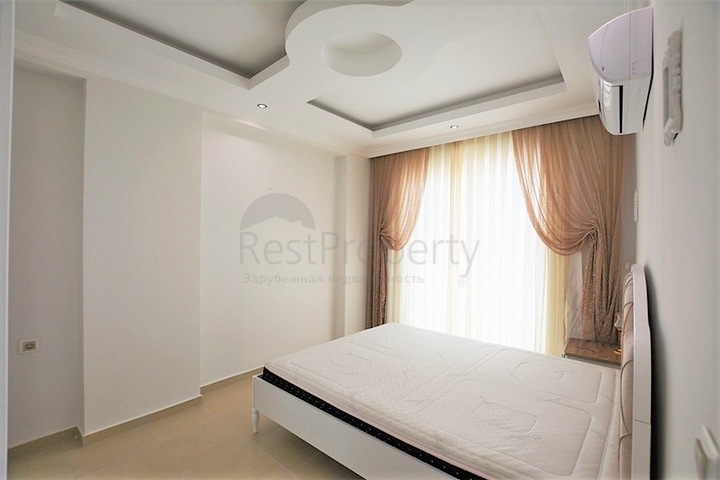 اطلالة بحر رائعة - طابق مرتفع - شقة مفروشة غرفة وصالة في مهموتلار / الانيا 