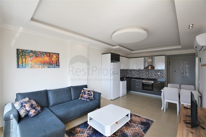 اطلالة بحر رائعة - طابق مرتفع - شقة مفروشة غرفة وصالة في مهموتلار / الانيا 