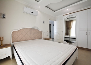 اطلالة بحر رائعة - طابق مرتفع - شقة مفروشة غرفة وصالة في مهموتلار / الانيا 