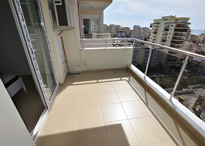 اطلالة بحر رائعة - طابق مرتفع - شقة مفروشة غرفة وصالة في مهموتلار / الانيا 