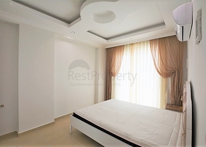 اطلالة بحر رائعة - طابق مرتفع - شقة مفروشة غرفة وصالة في مهموتلار / الانيا 