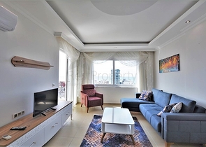 اطلالة بحر رائعة - طابق مرتفع - شقة مفروشة غرفة وصالة في مهموتلار / الانيا 