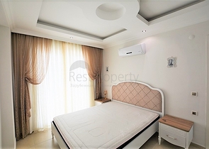 اطلالة بحر رائعة - طابق مرتفع - شقة مفروشة غرفة وصالة في مهموتلار / الانيا 