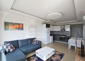 اطلالة بحر رائعة - طابق مرتفع - شقة مفروشة غرفة وصالة في مهموتلار / الانيا 