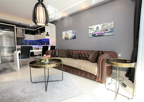 مجمع للعطلات - خدمات 5 نجوم - شقة غرفة وصالة مفروشة - مهموتلار / الانيا