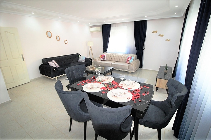 قريبة من البحر- وبسعر مناسب - شقة مفروشة 2 غرفة وصالة - مهوتلار / الانيا 