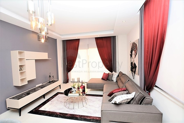 مجمع سكني حديث فاخر - قريب من البحر - شقة 1+1 مفروشة - في كارجي جاك / الانيا 