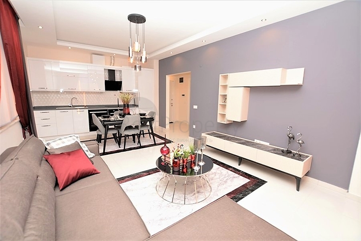 مجمع سكني حديث فاخر - قريب من البحر - شقة 1+1 مفروشة - في كارجي جاك / الانيا 