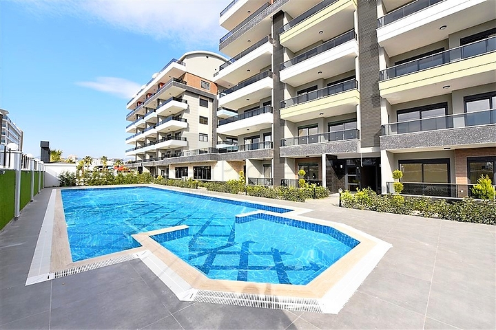 مجمع سكني حديث فاخر - قريب من البحر - شقة 1+1 مفروشة - في كارجي جاك / الانيا 