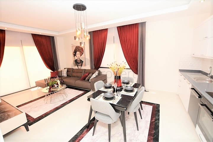 مجمع سكني حديث فاخر - قريب من البحر - شقة 1+1 مفروشة - في كارجي جاك / الانيا 