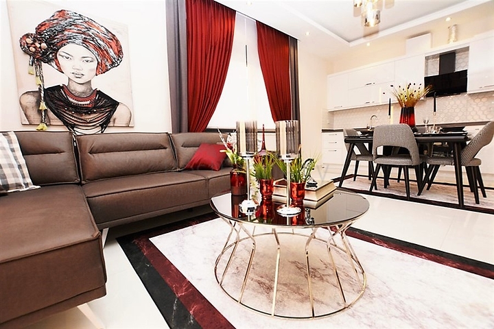 مجمع سكني حديث فاخر - قريب من البحر - شقة 1+1 مفروشة - في كارجي جاك / الانيا 