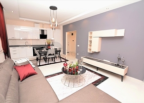 مجمع سكني حديث فاخر - قريب من البحر - شقة 1+1 مفروشة - في كارجي جاك / الانيا 