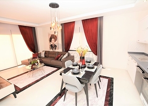 مجمع سكني حديث فاخر - قريب من البحر - شقة 1+1 مفروشة - في كارجي جاك / الانيا 