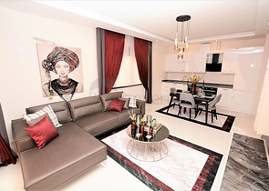 مجمع سكني حديث فاخر - قريب من البحر - شقة 1+1 مفروشة - في كارجي جاك / الانيا 