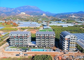 مجمع سكني حديث فاخر - قريب من البحر - شقة 1+1 مفروشة - في كارجي جاك / الانيا 