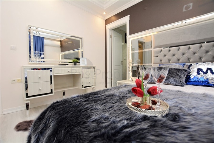 اطلالة بحر مباشرة - شقة واسعة 140 متر - تصميم 2+1 - مهموتلار / الانيا