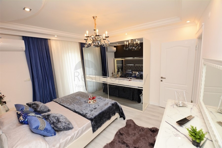 اطلالة بحر مباشرة - شقة واسعة 140 متر - تصميم 2+1 - مهموتلار / الانيا